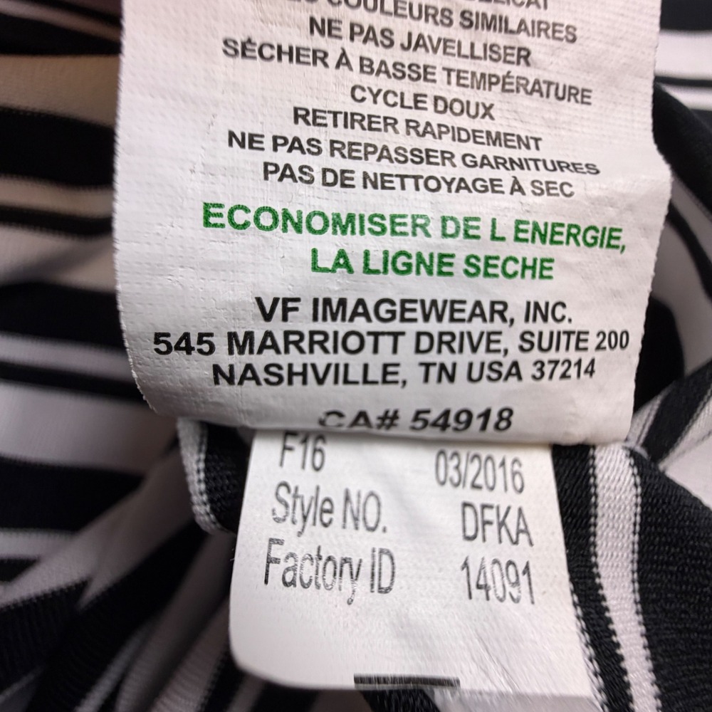 NFL Team Apparel Polo Mens L Black White Striped Saints Performance EUC - Picture 8 of 10